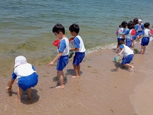 二色の浜へ臨海保育に行きました！（３・４・５歳児さん）