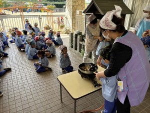 カレークッキングをしました！（４・５歳児さん）